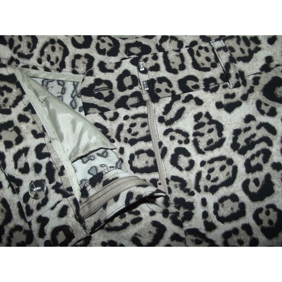 Victoria's Secret Ankle Pants 0 x 27"inseam brown black animal print low rise sk - Picture 3 of 7